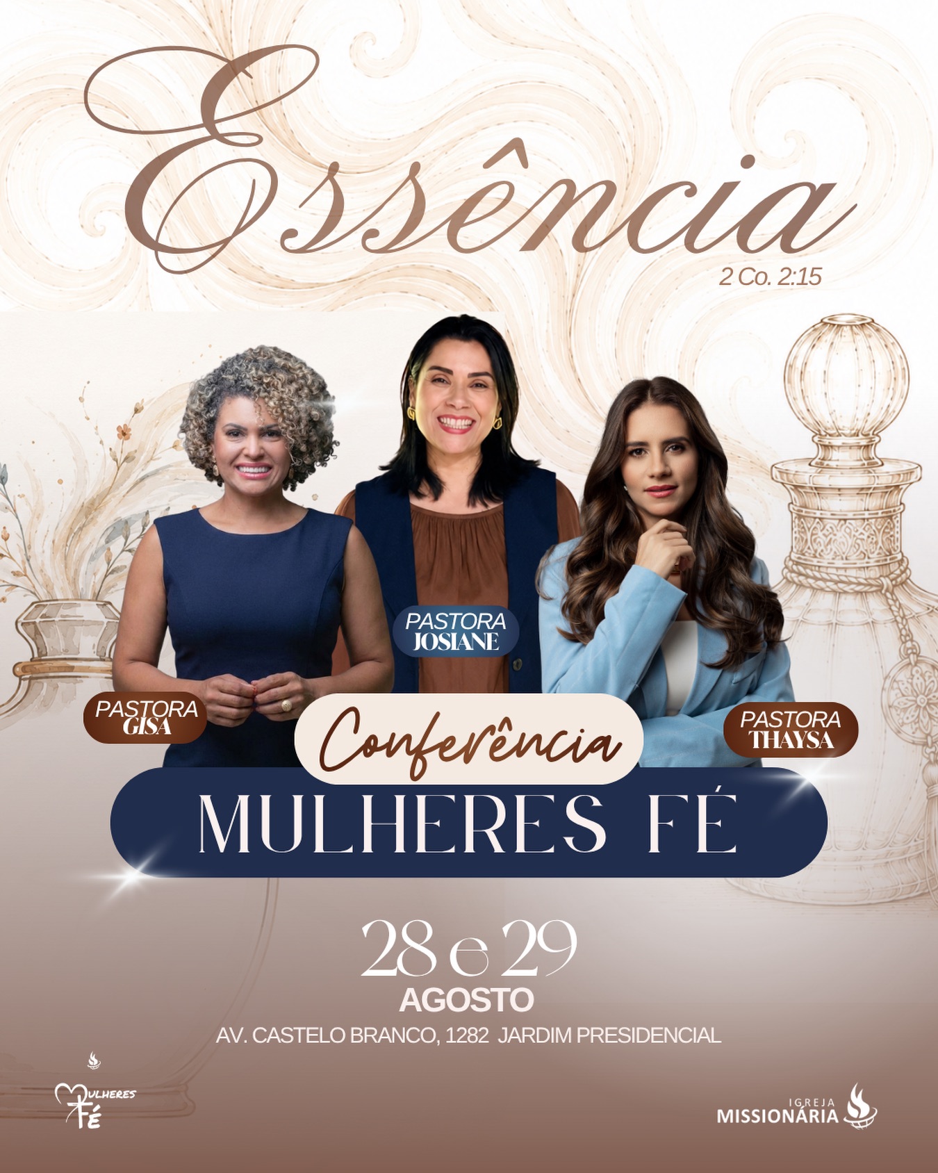 Conferencia Mulheres fé 2026 tema Essência